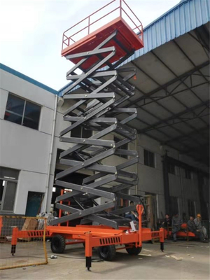 16M Height Forklift Pull Electric Hydraulic Aerial Working Heavy Duty Mobile Scissor Lift