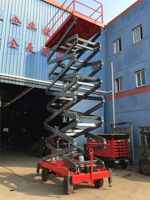 16M Height Forklift Pull Electric Hydraulic Aerial Working Heavy Duty Mobile Scissor Lift