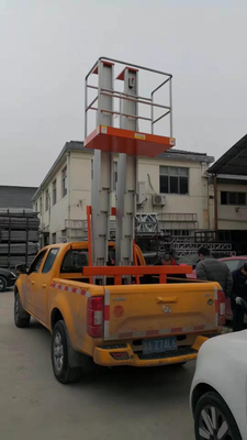 Aerial Truck Mounted Lift Platform Scissor Lift Automobile Driving Dc Battery