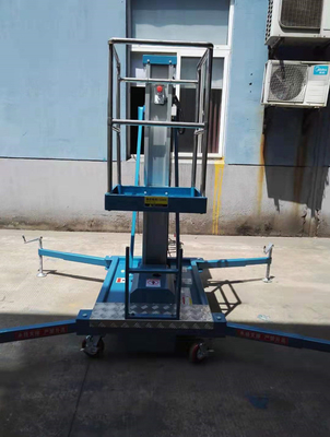 Aluminum Alloy Mobile Aerial Work Platform 6M Height 100KG Ewp Platform