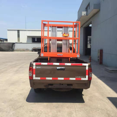 Aerial Truck Mounted Lift Platform Scissor Lift Automobile Driving Dc Battery